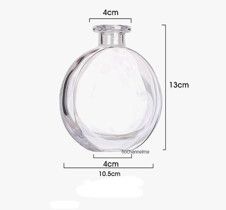Perfumery style coloured crystal glass vase