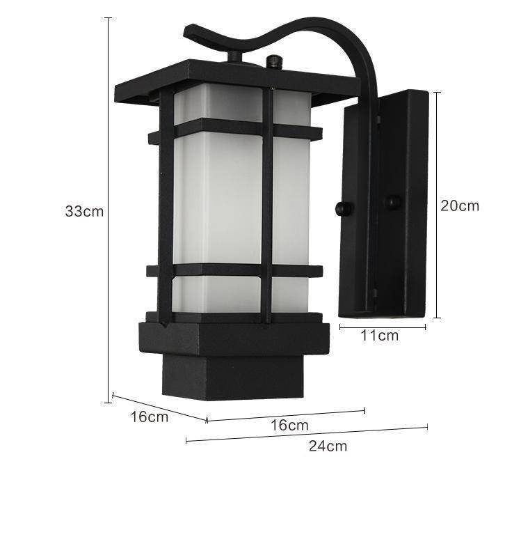 wall lamp Rustic black LED wall mounted Garden style