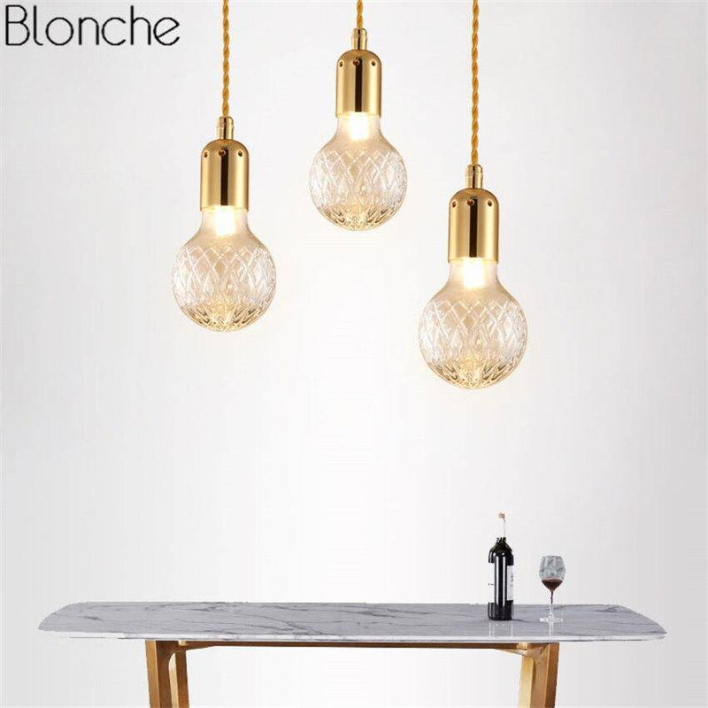 Loft metal and crystal glass LED design chandelier