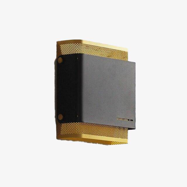 Applique murale design LED en métal doré Sconce