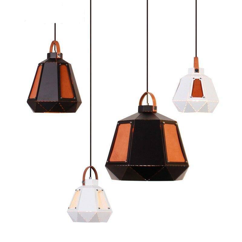 pendant light Geometric Smoked Metal LED Light