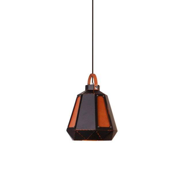 pendant light Geometric Smoked Metal LED Light