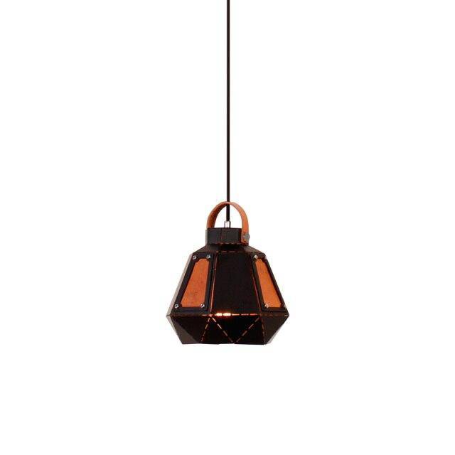 pendant light Geometric Smoked Metal LED Light