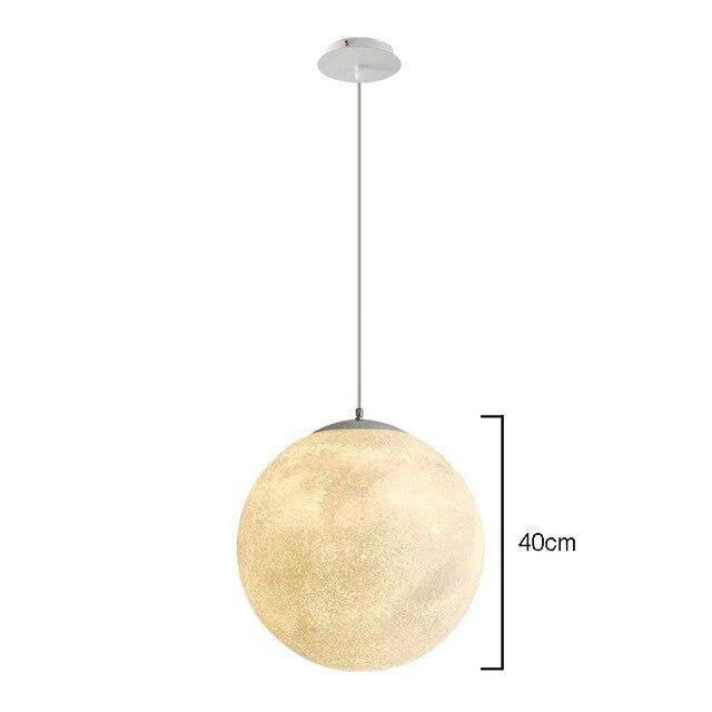 Lámpara de suspensión design Bola LED estilo Luna