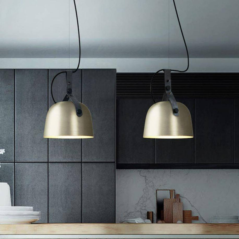 pendant light LED design with lampshade metal rounded Loft