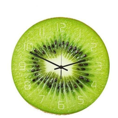 Round wall clock Kiwi Coktail style