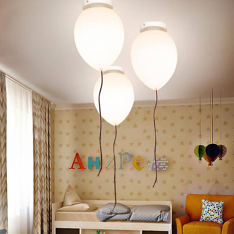 Plafonnier LED en forme de ballon enfant Modern