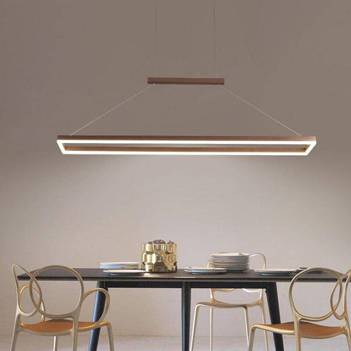 Lustre design moderne LED arrondi en métal doré ou marron Lofty