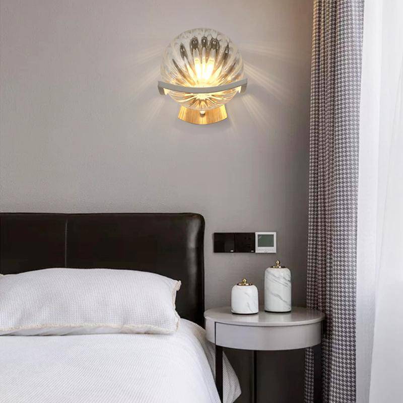 Applique murale design LED boule en verre cristal Luxury