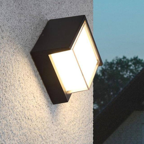 wall lamp outdoor LED round black Porch