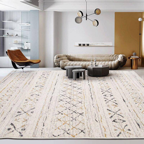 Scandinavian style rectangular rug