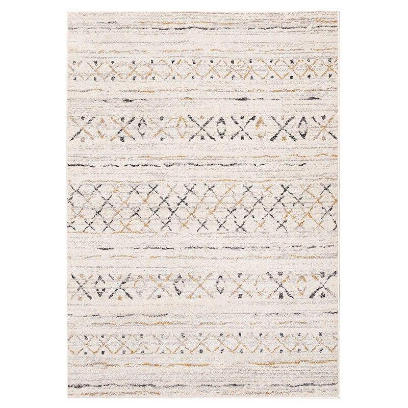 Scandinavian style rectangular rug