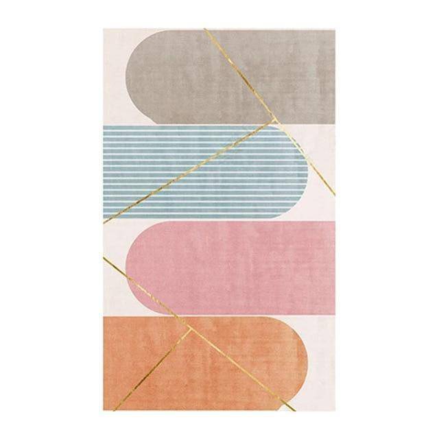 Rectangular carpet with modern geometric shapes Alia B