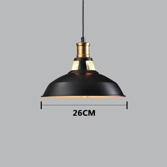Lámpara de suspensión design Colgante industrial (blanco o negro)