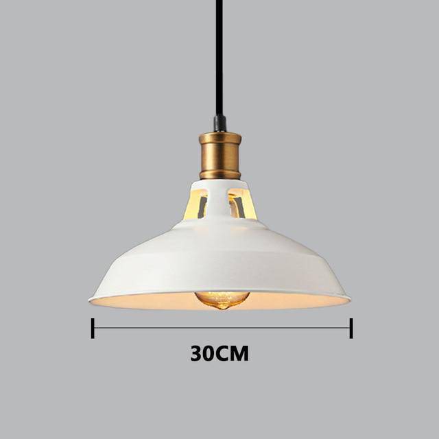 Lámpara de suspensión design Colgante industrial (blanco o negro)