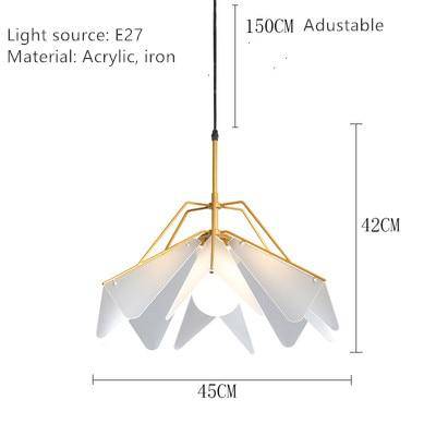 Lámpara de suspensión design Estilo de rama metálica LED