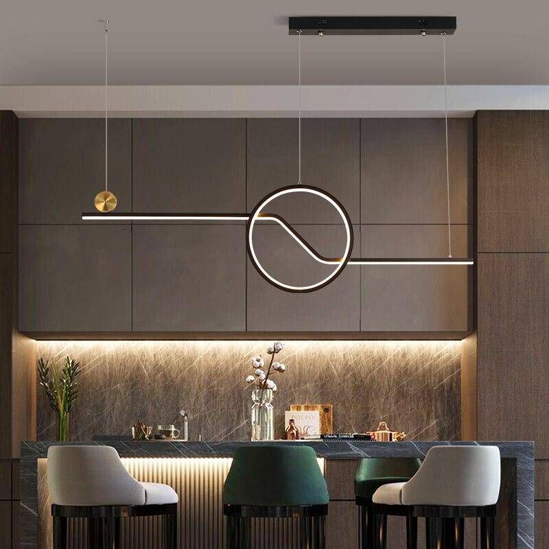 Modern LED design chandelier with geometric shapes Loft