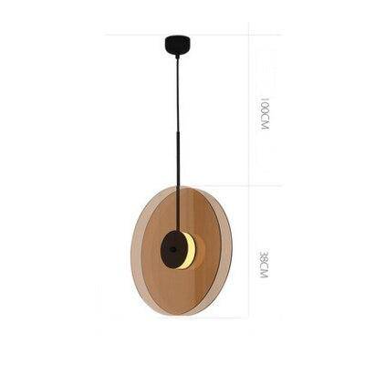 Design pendant light double disc Popular