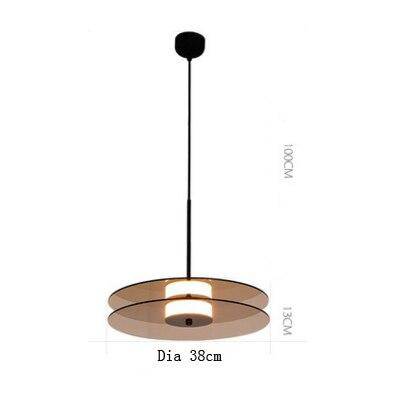 Design pendant light double disc Popular