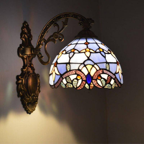 wall lamp rustic and antique wall with Tiffany glass