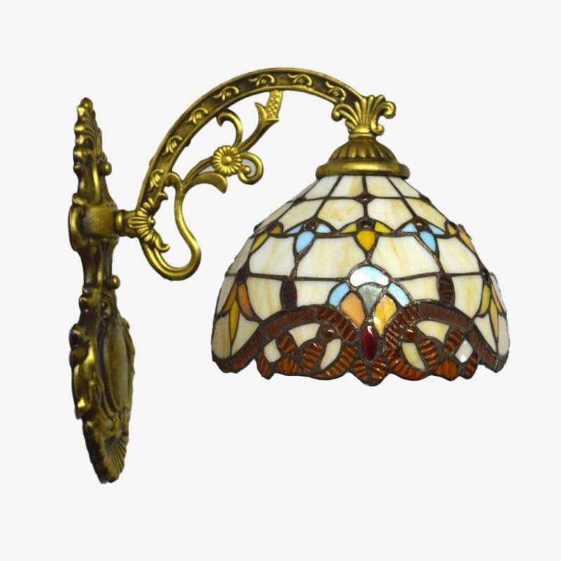 wall lamp rustic and antique wall with Tiffany glass