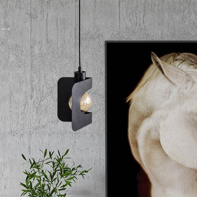 Lámpara de suspensión design Pantalla metálica plegada LED Creative