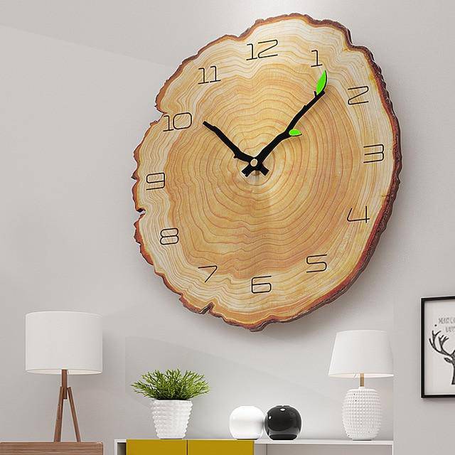 Wooden trunk clock 30cm Sily