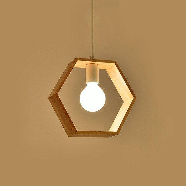 Lámpara de suspensión forma de madera Botimi