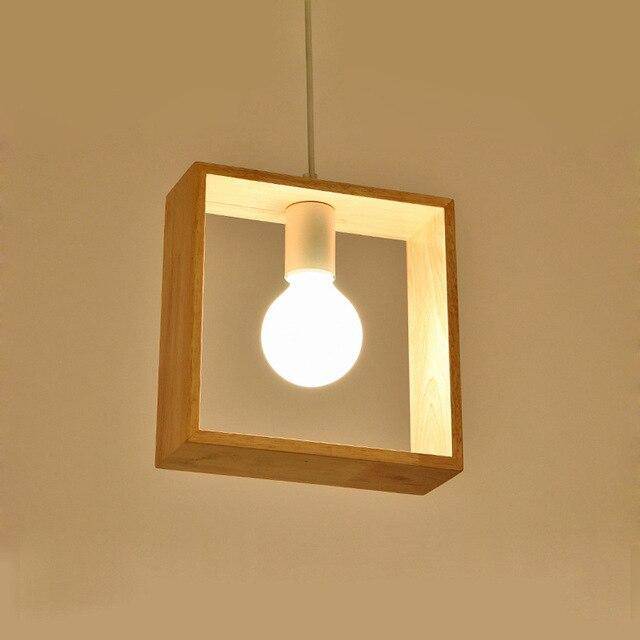 Lámpara de suspensión forma de madera Botimi