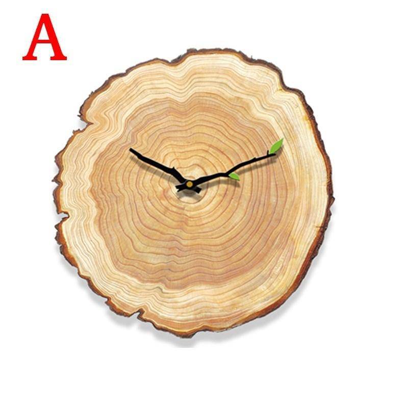 Reloj tronco de madera 30cm Sily