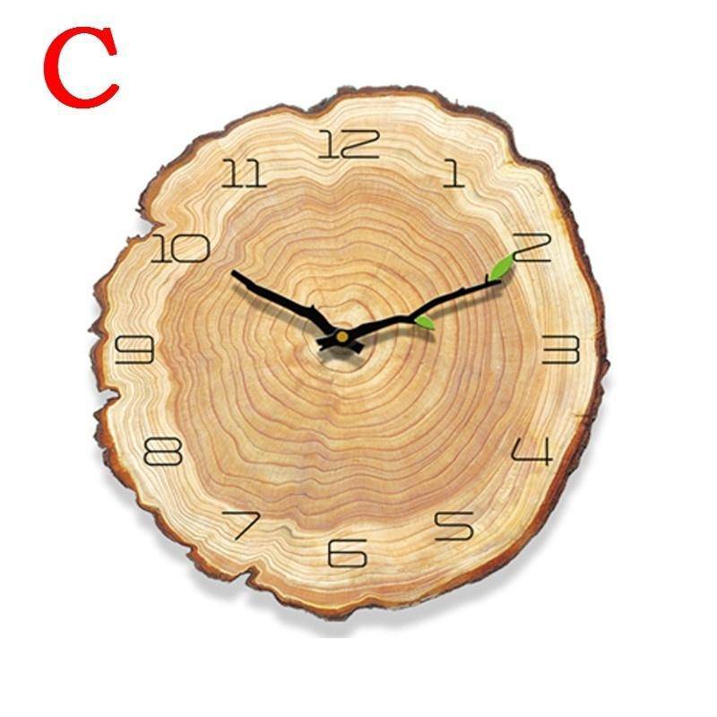 Reloj tronco de madera 30cm Sily