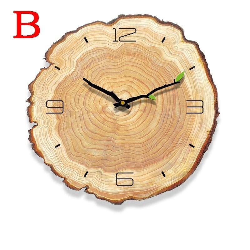 Reloj tronco de madera 30cm Sily