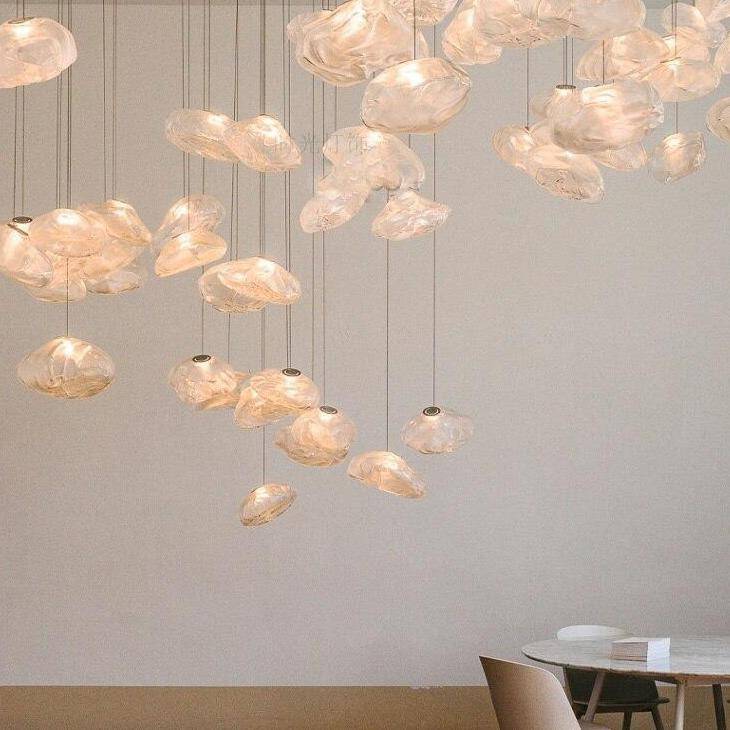 pendant light hang style blown glass LED design