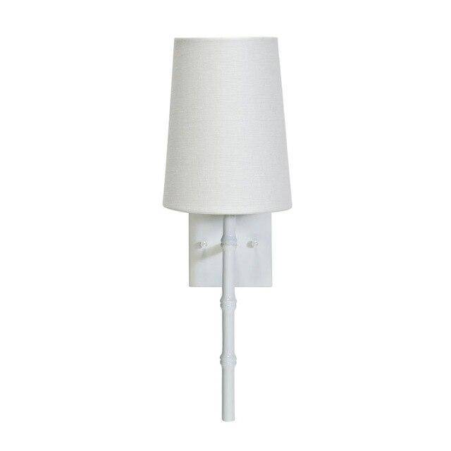 Applique murale moderne LED avec abat-jour blanc et métal coloré
