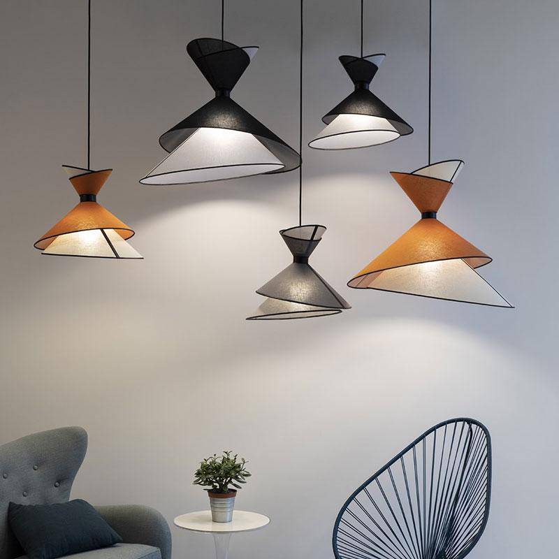 pendant light metal LED design with lampshade asymmetrical