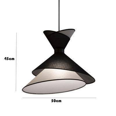 pendant light metal LED design with lampshade asymmetrical