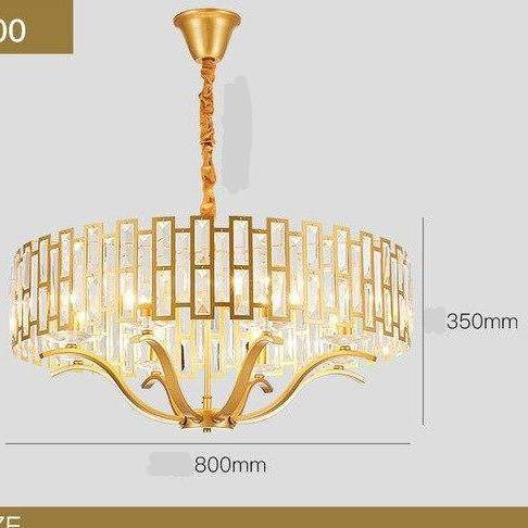 Lámpara de suspensión design LED dorado con pantalla de cristal Estilo hotelero