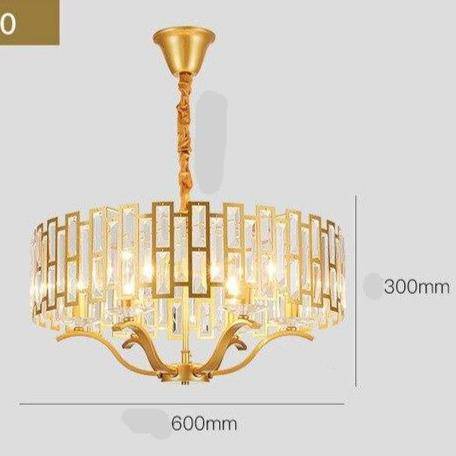 Lámpara de suspensión design LED dorado con pantalla de cristal Estilo hotelero