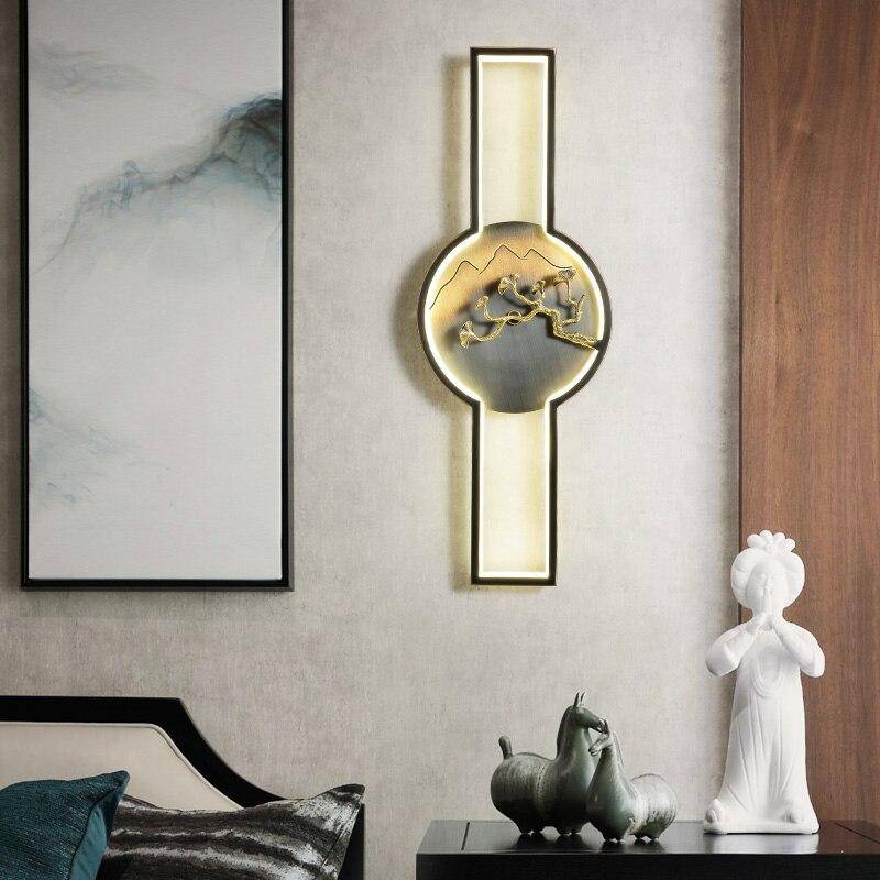 wall lamp LED wall light with Japanese style circle design