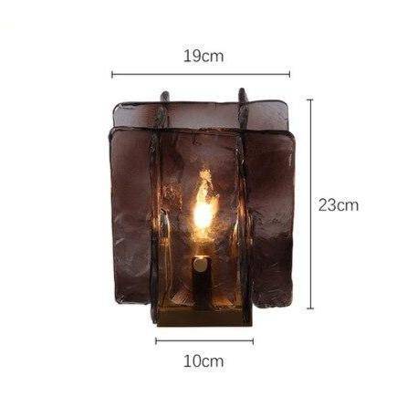 LED design table lamp with Creative glass plate