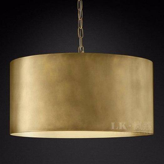 pendant light LED design with lampshade industrial metal cylinder