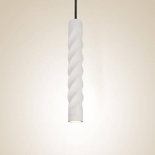 pendant light LED spiral design Pipe
