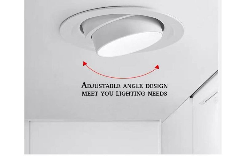Lámpara empotrada LED redonda regulable estilo loft
