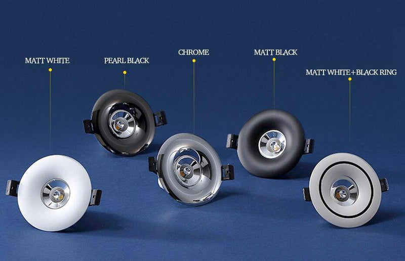 Moderno foco LED empotrado con círculo design