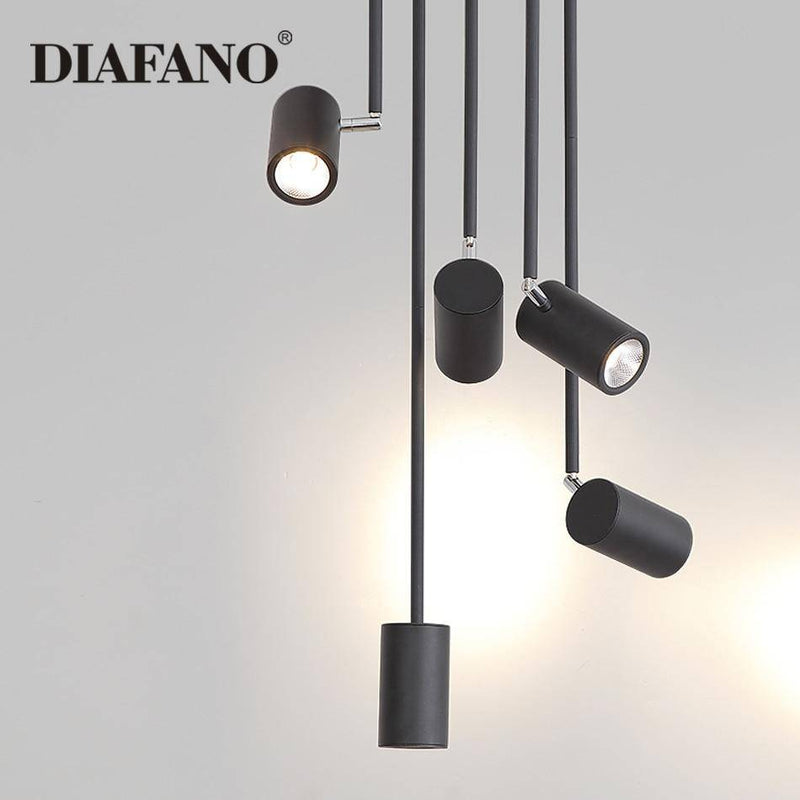 Spotlight modern LED cylinder in aluminium Diano