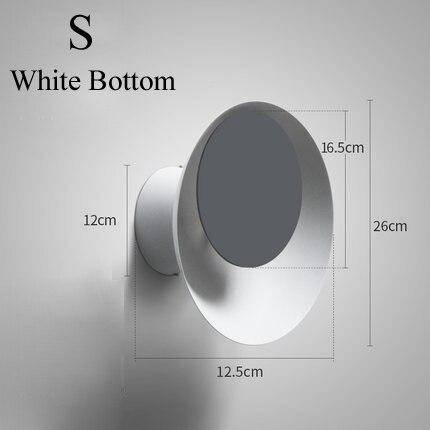 wall lamp modern LED wall light in metal and coloured disc