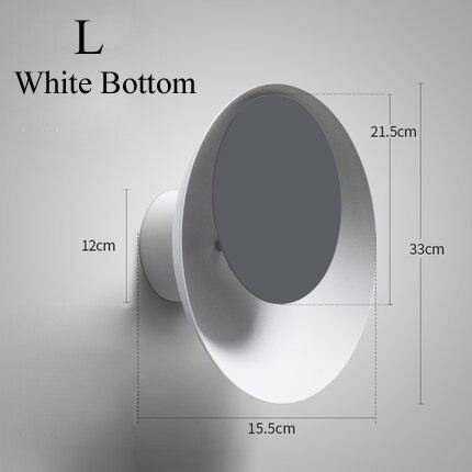 wall lamp modern LED wall light in metal and coloured disc