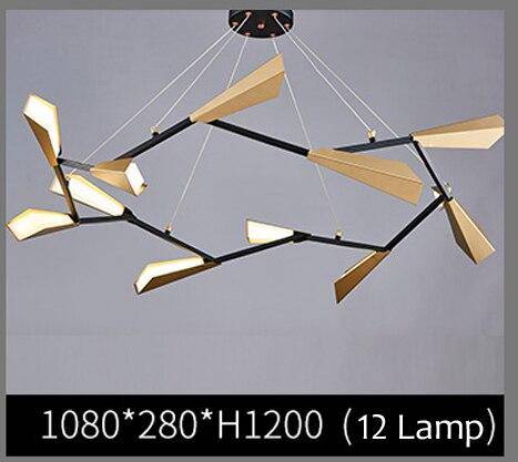 Modern LED chandelier with multiple aluminium shades Creative