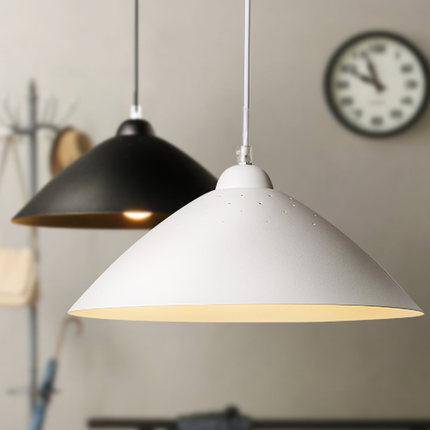 pendant light modern with lampshade rounded metal LED