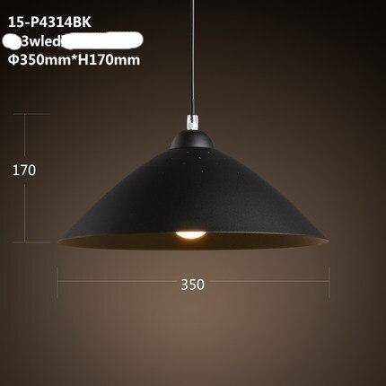 pendant light modern with lampshade rounded metal LED